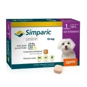 Antipulgas Simparic 10mg para Cães 2,6 a 5kg